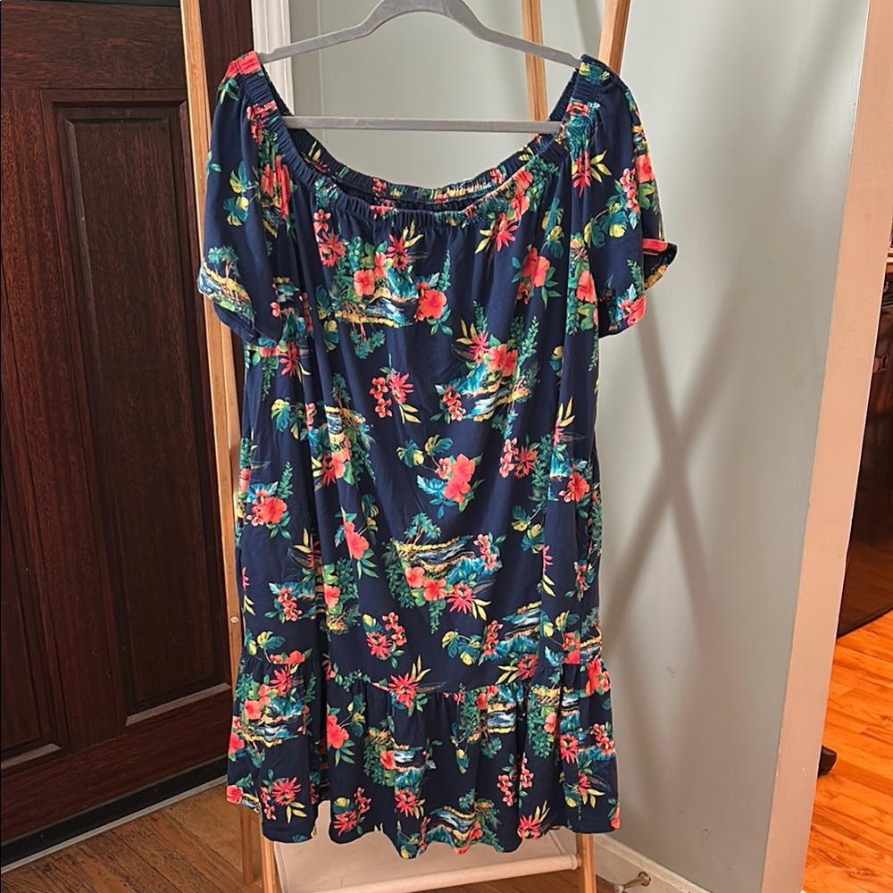 Lands' End XL Off the Shoulder Beach Coverup and Dress